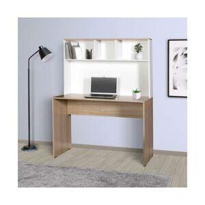 Adore Furniture Munkaasztal 149x110 cm fehér/barna