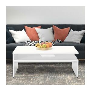 Adore Furniture Kávésasztal 42x110 cm fehér