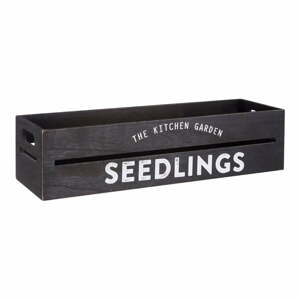 Seedlings fekete fadoboz gyógyfüveknek és virágoknak, 15 x 45 cm - Premier Housewares