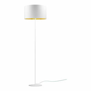 Mika fehér állólámpa aranyszínű részletekkel, ⌀ 40 cm - Sotto Luce