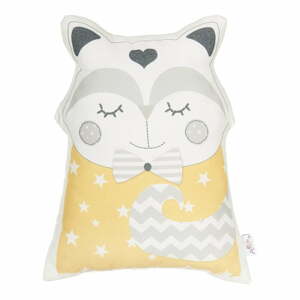 Pillow Toy Smart Cat sárga pamut keverék gyerekpárna, 23 x 33 cm - Mike & Co. NEW YORK