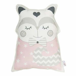 Pillow Toy Smart Cat rózsaszín pamutkeverék gyerekpárna, 23 x 33 cm - Mike & Co. NEW YORK