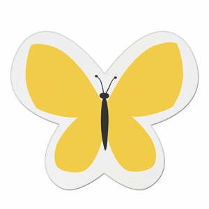 Pillow Toy Butterfly sárga pamutkeverék gyerekpárna, 26 x 30 cm - Mike & Co. NEW YORK
