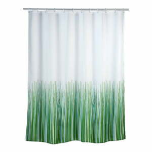 Nature zöld-fehér zuhanyfüggöny, 180 x 200 cm - Wenko