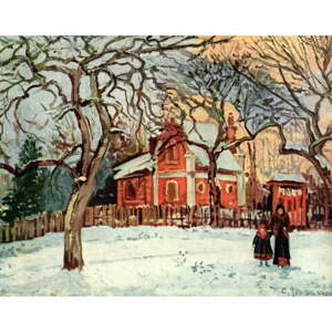 Châtaigniers à Louveciennes másolat, 70 x 55 cm - Camille Pissarro