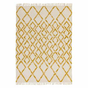 Hackney Diamond bézs-sárga szőnyeg, 160 x 230 cm - Asiatic Carpets