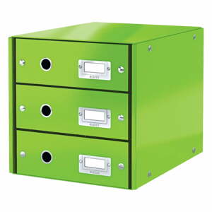 Office zöld 3 fiókos doboz, 36 x 29 x 28 cm Click&Store - Leitz