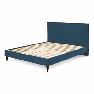 Sary Dark kék kétszemélyes ágy, 180 x 200 cm - Bobochic Paris