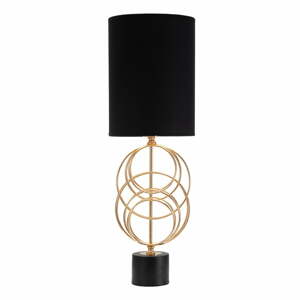 Circly fekete asztali lámpa, magasság 65 cm - Mauro Ferretti