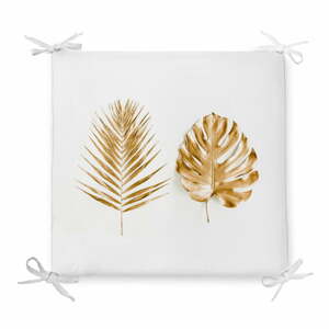 Golden Leaves pamutkeverék székpárna, 42 x 42 cm - Minimalist Cushion Covers