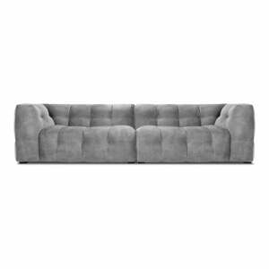 Vesta szürke bársonykanapé, 280 cm - Windsor & Co Sofas