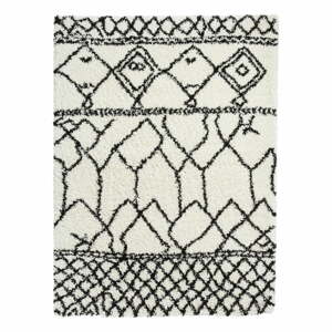 Scandi Berber fekete-fehér szőnyeg, 160 x 220 cm - Think Rugs