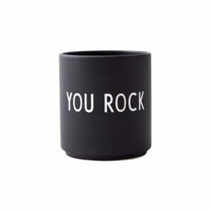 Favourite You Rock fekete porcelánbögre - Design Letters