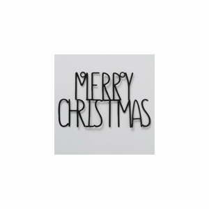 Merry Christmas fekete fali karácsonyi dekoráció - Boltze