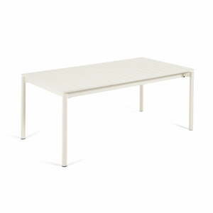 Zaltana fehér alumínium kerti asztal, 180 x 100 cm - Kave Home