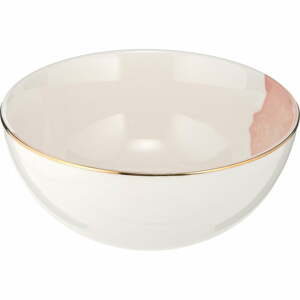 Rosie 2 db-os rózsaszín-fehér porcelán tálka szett, ø 15 cm - Westwing Collection