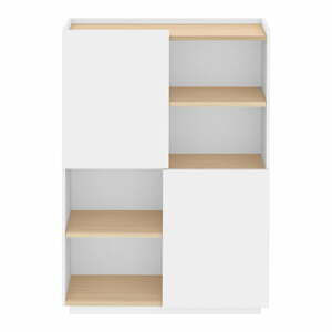 Fehér matt könyvespolc 100x147 cm Nina - TemaHome