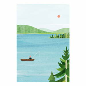 Poszter 30x40 cm Lake - Travelposter