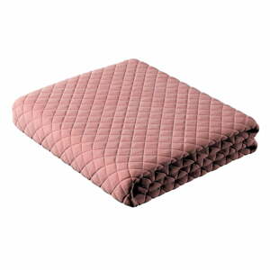 Rózsaszín steppelt ágytakaró franciaágyra 170x210 cm Posh Velvet - Yellow Tipi