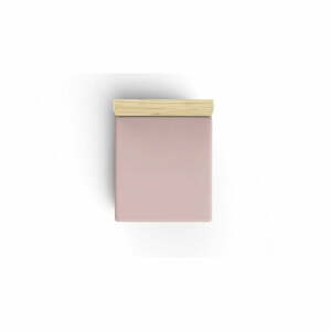 Rózsaszín gumis pamut lepedő 140x190 cm - Mijolnir