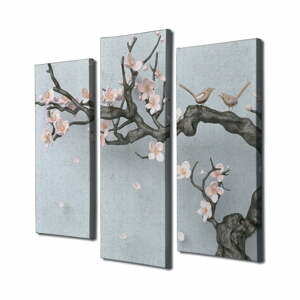 Kép szett 3 db-os 20x40 cm Sakura – Wallity