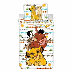 Egyszemélyes pamut gyerek ágyneműhuzat 140x200 cm Lion King Africa – Jerry Fabrics