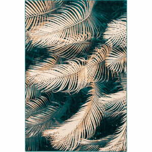 Petróleumkék gyapjú szőnyeg 133x180 cm Areca – Agnella