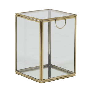 Aranyszínű dekoratív üveg tárolódoboz Mirina – Light & Living