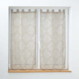 Barna átlátszó függöny szett 2 db-os 60x120 cm Levita – douceur d'intérieur