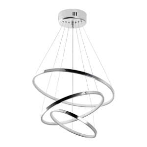 Ezüstszínű LED függőlámpa ø 50 cm Simit – Opviq lights