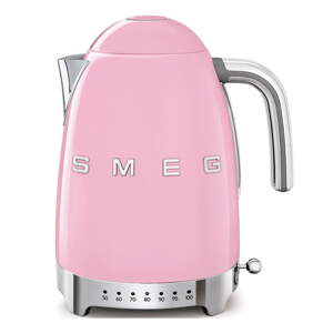 Rózsaszín rozsdamentes acél vízforraló 1,7 l Retro Style – SMEG