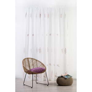 Fehér átlátszó függöny 300x245 cm Melissa – Mendola Fabrics