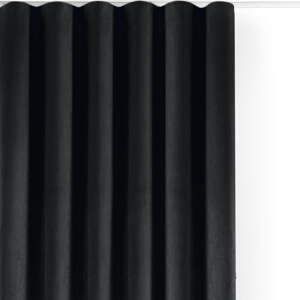 Fekete bársony dimout (semi-opac) függöny 200x250 cm Velto – Filumi