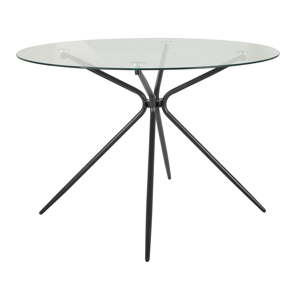 Kerek étkezőasztal üveg asztallappal ø 110 cm Silvie – Støraa