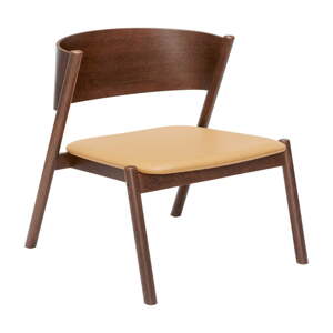 Sötétbarna fotel Oblique – Hübsch