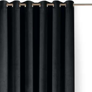 Fekete bársony dimout (semi-opac) függöny 200x250 cm Velto – Filumi