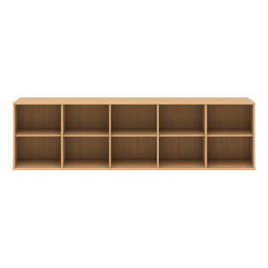 Natúr színű függő könyvespolc tölgyfa dekorral 220x61 cm Mistral – Hammel Furniture