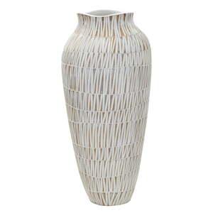 Fehér poligyanta váza (magasság 50 cm) Stiky – Mauro Ferretti