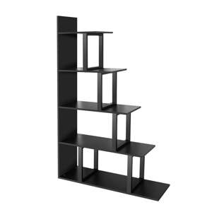 Fekete polcos állvány 100x164 cm Step – Kalune Design