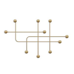 Aranyszínű fém fali fogas Dama – Kalune Design