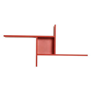 Piros többszintes fali polc 100 cm Cross – Kalune Design