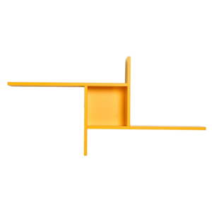 Sárga többszintes fali polc 100 cm Cross – Kalune Design