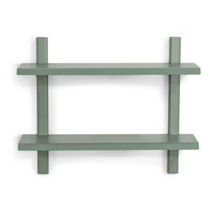 Zöld-szürke többszintes fém fali polc 60 cm Hola – Spinder Design