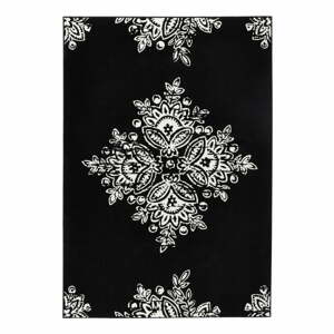 Gloria Blossom fekete-fehér szőnyeg, 120 x 170 cm - Hanse Home